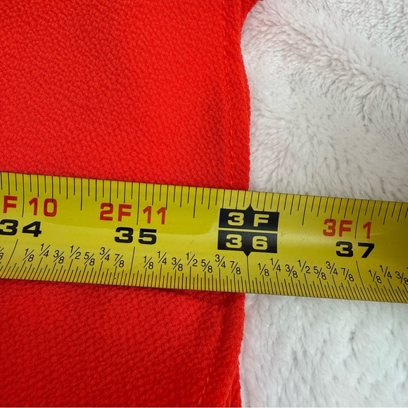 EUC Show Me Your MuMu Nala Orange Asymmetrical Ruffle Skirt One Shoulder Top Set - Picture 8 of 16